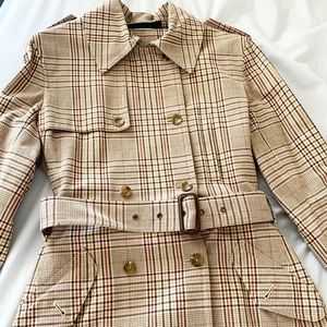 Express Design Studio plaid trench
